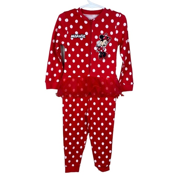 Disney Minnie Mouse Red White Polka Dot Girls Toddler Size 2-3 Years. - Picture 1 of 10